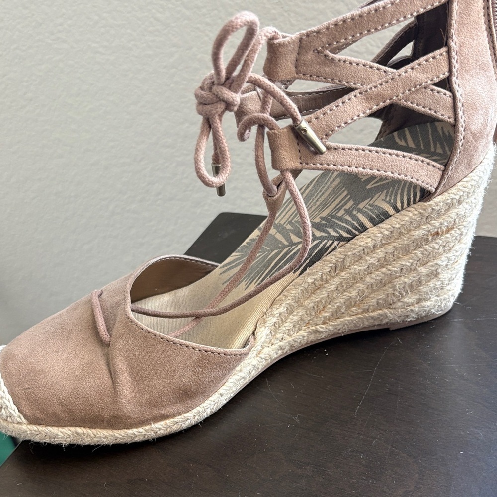 Target Tan Espadrille Lace-Up Shoes